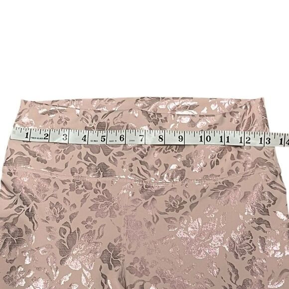 Fabletics Pure Luxe Metallic Rose Gold Pull On Leggings, Size M? - Picture 5 of 7